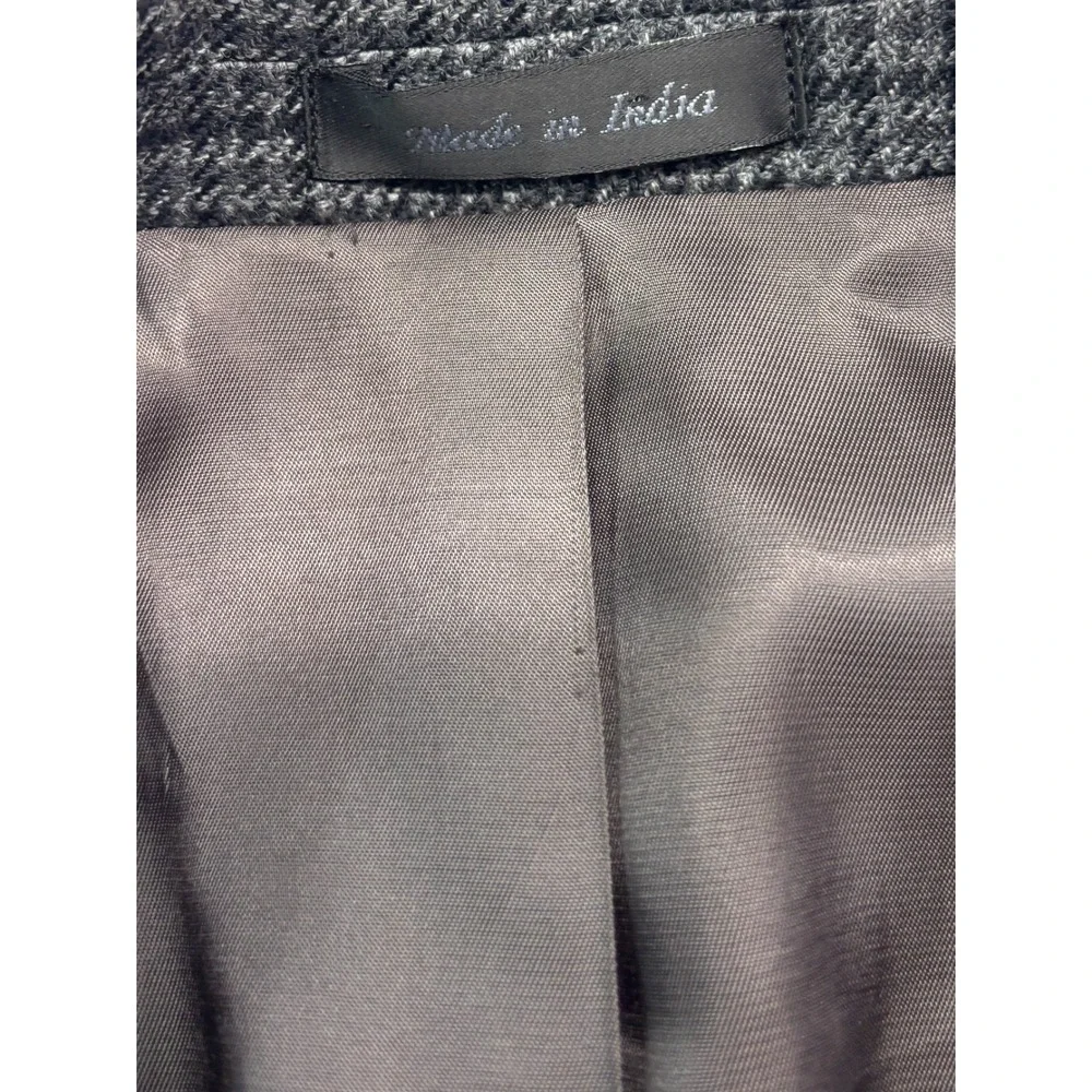 Ralph Lauren 40R‎ Gray Houndstooth Blazer Jacket Sport Suit Coat Flannel Wool
